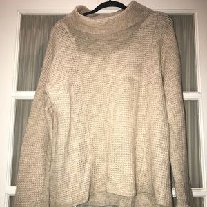 Free People Turtleneck Waffle Sweater